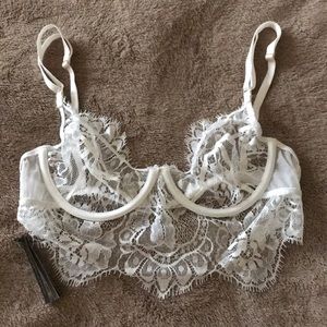 Gooseberry Intimates White Be Mine Bra Medium